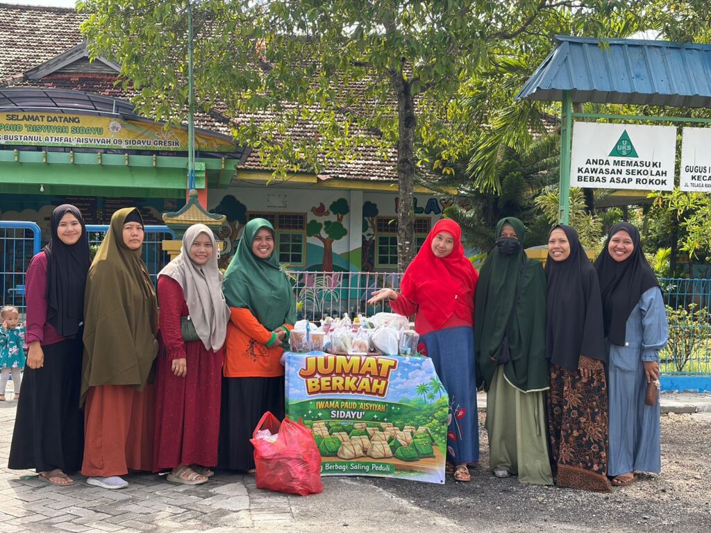 IWAMA PAUD ‘Aisyiyah Sidayu Hidupkan Semangat Jumat Berkah, Wali Murid Kompak Berbagi